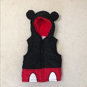 Disney Mickey vest lined with fleece very warm